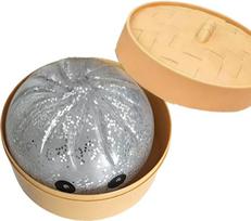 Simulation Flash dumpling squishies Pressure Ball Toy for Office And Home Decor Ideal Gift for Children Adults on Birthdays beige