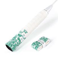 1Pc Sakura Print Tennis Badminton Grip Tape Sweat-Absorbent Shock-Absorbing Quickly Self-Adhesive Grip Wear-Resistant Non-Slip as the picture white