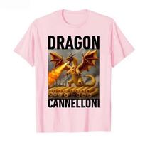 Summer Mens Dragon Cannelloni Italy Brainrot Meme Letter Printed Round Neck Tshirt Neutral 100 Cotton Outdoor Short Sleeve 4XL gray