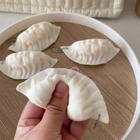 Cute Realistic Dumpling Squishy Soft Texture Prop Hand Squeeze For Daily Stress And Mood Relief