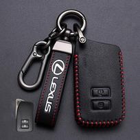 Originalios odos automobilio nuotolinio valdymo pultelio dėklas Fob Case skirtas Lexus NX 200 NX300H RX 350 450H ES 350 ES 300h Raktų pakabuko stiliaus aksesuarai black