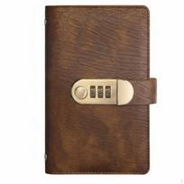 Funds Savings Binder with Lock Large Capacity Combination Organizer Leather Cover Budgeting juoda
