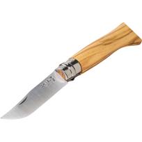 Opinel No. 08 lenktinis peilis, alyvmedžio mediena