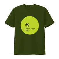 Limited Edition Aphex Twin Syro T Shirt With Drukqs Logo Premium Quality For Electronic Music Fans Vintage Stretched L yellow