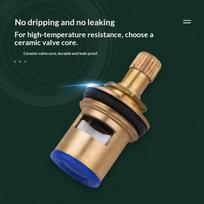 Universal Replacement Tap Valves Brass Ceramic Disc Inner Faucet Valve For Bathroom, Clockwise Or Anti-Clockwise