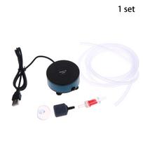 Usb Air Pump Mini Fish Tank Oxygenator Portable Dc5V Air Pump Small Oxygen Pump Air Compressor Aquarium Accessories B black