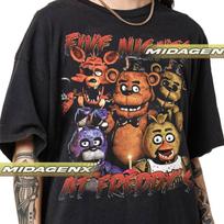 Limited Five Nights At Freddy's Vintage T-Shirt, FNAF T-Shirt, Gift For Women and Man Unisex T-Shirt 140 brown