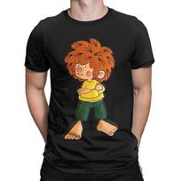 Pumuckl has been snoring for a few minutes Novelty 100% Cotton T-Shirt Pumuckl Tees Tops For Me M brown