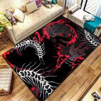 Tokyo Ghoul Carpet Rug for Living Room Bedroom Home Sofa Decoration,Kids play Non-slip Floor Mat 60x90cm( 23x35in ) gray