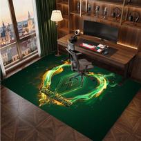 Werder Bremen FC Custom Crystal Velvet Rug, Personalized Name Text Print, Football Logo Soft Non‑Slip Floor Mat Home Decor Gift 80cmx120cm