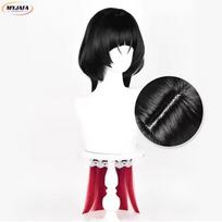 Jane Doe Cosplay Wig Game ZZZ Black Gradient Red Long Wig Heat Resistant Synthetic Hair Halloween Anime Wigs + Wig Cap One Size black