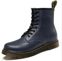 Couple a pair of short boots Martin boots men's winter velvet men's shoes hole retro boots 45 white
