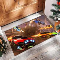 Rocket League Crystal Velvet Rug, Soft Anti‑Slip Crystal Velvet Carpet for Living Room Bedroom Home Decor 60cmx90cm
