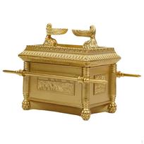 Ark of The Covenant Replica Statue Matte Gold Holy Collectible Craft Figurine brown