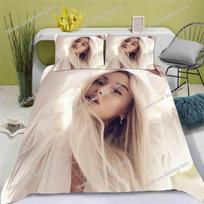 Singer Style Trendy Ariana grande Bedding Set Twin/Full/Queen Size Duvet Cover Pillowcase Soft Bedroom Set Home Luxury Gift EU Single 135*200cm/53x79in 3pcs