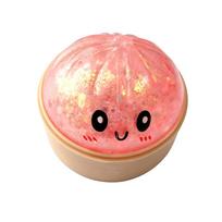 Mini Squishy Dumpling Sensory Fidget Toy Realistic Colored Glitter Steamer Bun Decompression Ball Small Squeezable Stress Relief