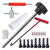 1 Set Tire Valve Stem Core Quickly Replacement Tool Kit Cars Quick Tire Valve Change Tool Perfect Tool For Replacing Leaky Valve A6