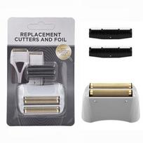 BAAM-Shaver Replacement Foil And Cutters For Andis 17150 17160 17200 17250 TS-1 TS-2 Foil Shaver Electric Razor Head gray