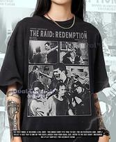 THE RAID Bootleg Shirt, The Raid Redemption Movie Retro Tees, Action Classic T-Shirt, Martial Arts Longsleeve, The Raid Vintage Sweater #saf M gray