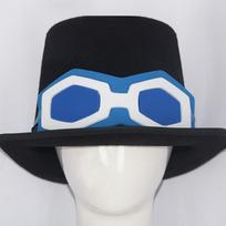 Sabo Cosplay Kostiumas Su Spandekso Audiniu Anime Vaidmenų Žaidimui Hat,One Size blue