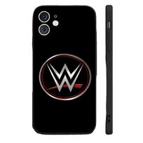 W-WWE Kovos telefono dėklas Silikoninis minkštas IPhone 16 15 14 13 12 11 Plus Pro Max Plus For IPHONE 14PROMAX black