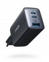 Anker 735 GaN PowerPort III 65W USB-C x2 USB-A Nano II juodas
