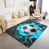 Football Area Rug Ball Sports Theme Carpet Soccer Ball Pattern Floor Mat for Kids Boys Girls Play Room Living Room Bedroom Decor 40 x60