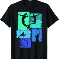 Volleyballer Volleyball Children Boys Men T-Shirt XXXXXL juoda