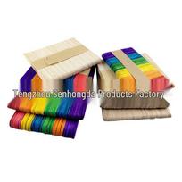 Spalvoti mediniai ledų pagaliukai „pasidaryk pats“ rankdarbiams Natural 40*10*2mm 50 Pieces beige