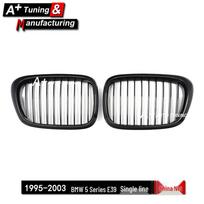Gloss Black Grille for BMW 5 Series E39 (1995-2003) - Single Line Design black