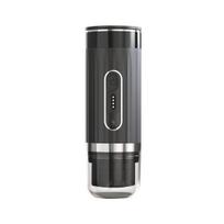 Portable 3-in-1 Wireless Espresso Maker: Capsule, Powder, and Electric Heating for Outdoor and Car Use 2088 Heating Version black