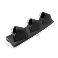Abs 2  52Mm Right Hand Drive Pod A Pillar Triple 3 Hole Mount Gauge Holder Black black