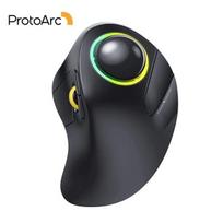 Belaidis RGB Trackball pelės, įkraunamas ergonomiškas dizainas