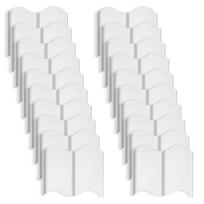 Black Garden Edging Borders Elegant Garden Design Interlocking Edging System Protective PP Material Sleek Tidy Appearance white