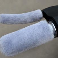 Universal Winter Electric Scooter & E-bike Handlebar Gloves - Anti-freeze, Plush, Warm Cover for Three-Wheelers One Size gray
