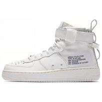 Nike Sf Air Force 1 Mid Qs Triple White Gs AR0690-100 37.5 balta