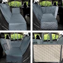 PetraVel Vandeniui atsparus šuns automobilio sėdynės uždanga ir nešiklis - juoda, 162x153cm