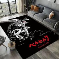 3D B-Berserk Japan Anime Cartoon Carpet Rug Art for Living Room Decor Home Bedroom Sofa Gifts Kids Area Rug Non-slip Floor Mat 60cm x 90cm