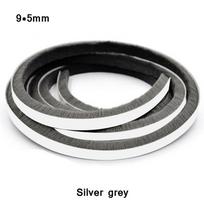 Windproof Door Strip Tape Door and window seal Pile Weatherstrip Self Adhesive Sealing Strip 9x5mm sidabro pilka spalva