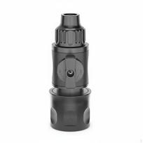 Hose Quick Connector with Valve Leak-Secure 3/4 Inch Material