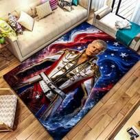 Cody Rhodes Carpet Rug for Living Room Bedroom Home Sofa Decoration,Kids play Non-slip Floor Mat 40x60cm( 15x23in ) brown