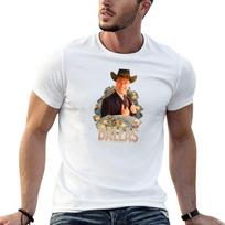 JR Ewing - Dallas - TV Shows T-Shirt Minimal Art Print T-Shirt M white