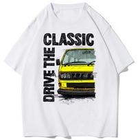 Drive The Classic T25 T3 Campervan Vintage T-Shirt Men Short Sleeve Funny Retro Car Driver Bea S black