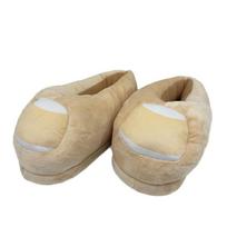 Funny Big Toe Slippers - Prank Gift for Couples 35-40 beige