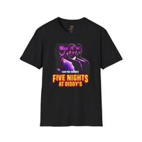Five Nights At Diddy#039;s. Funny Meme FNAF T  Tee US Unisex shirt Cotton Oversize Large Size M blue