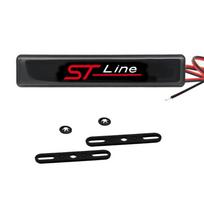 Car Exterior Decor Light LED Front Hood Grille ST Line Emblem Badge Accessories For Ford Kuga Mk2 Mk3 Mk4 Focus Puma Fiesta black
