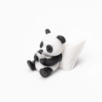 Funny Lazy Panda Figurine 3D Printed Animal Statue Phone Scrolling Desk Decor Cute Office Gift For Coworkers & Gamers white