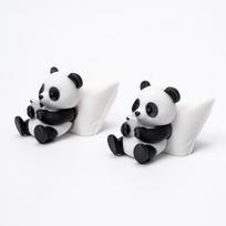 Funny Lazy Panda Figurine 3D Printed Animal Statue Phone Scrolling Desk Decor Cute Office Gift For Coworkers & Gamers