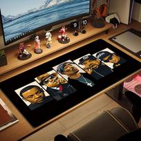 Rappers Color Mouse Pad Large Gaming Table Cushion Non-slip Laptop Tablet Big Mousepad XXL Mat Mini PC Playmat With Lock edge 30cmx60cm(11.8x23.6inch)
