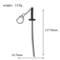 Anime Bleach Kurosaki Ichigo Zangetsu Kardas Raktų pakabukas Tensa Zangetsu Zanpakuto Ginklas Pakabukas Raktų pakabukas Vyrams Automobilio Raktų pakabukas Dovana Int: One size gray